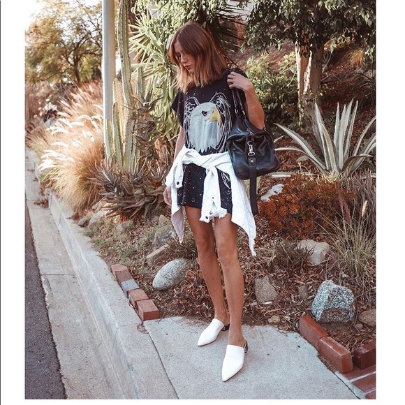 AGL Off White Pointed Toe Mule - Picture 5 of 5